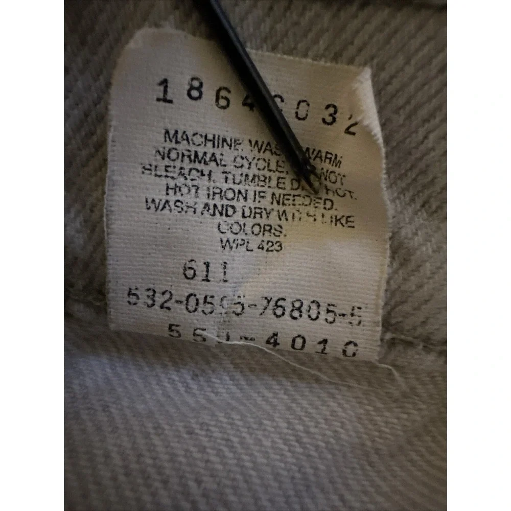 Levis 550 Jeans Mens 29x30 (Actual‎ 27x29) Grey Tan 90's Vintage USA